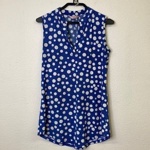 Polka Dot Sleeveless Top by SJS Size Medium